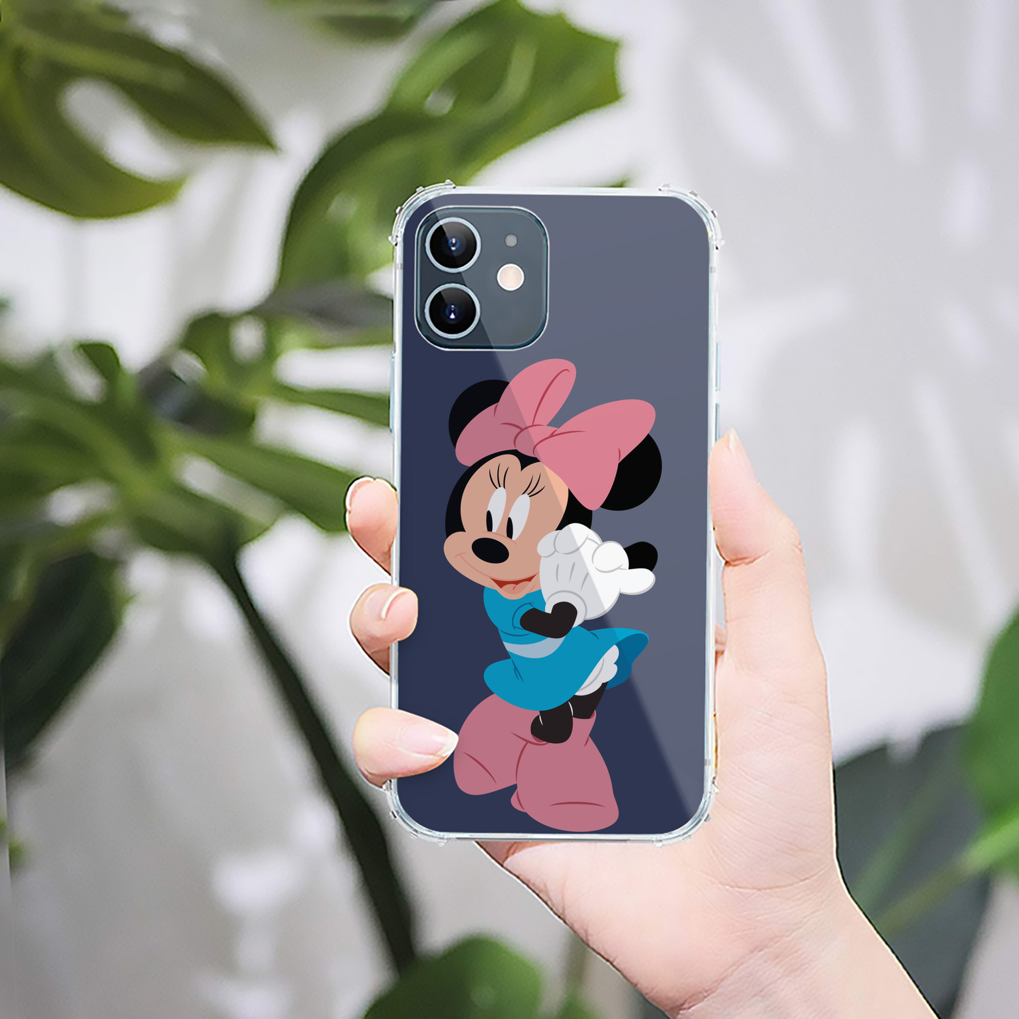 （画像用） ミッキーマウス Mickey Mouse 【iPhone 12シリーズ対応】透明スマホケース（クリアソフトケース）